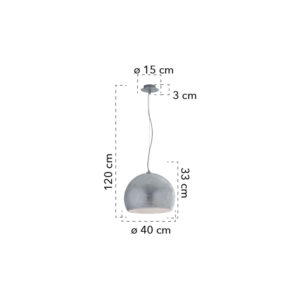 Lampada a sospensione disegno tecnico Vanity S40
