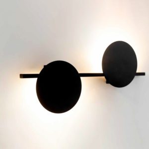 Lampada da parete Eris 2 nero Mantra Illuminazione luceledcom