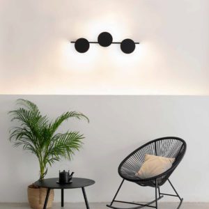 Lampada da parete Eris 3 nero ambientazione Mantra Illuminazione luceledcom
