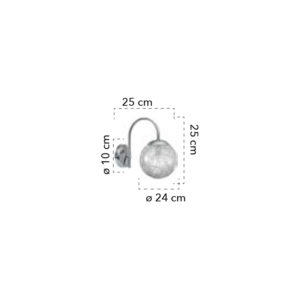 Lampada da parete disegno tecnico Lampd APP Fili
