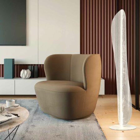 Lampada da terra Bianca ambientazione Mantra illuminazione luceledcom