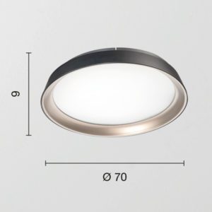 Lampada a soffitto Idra GR Disegno tecnico Ondaluce luceledcom