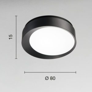 Lampada a soffitto Lira GR Disegno tecnico Ondaluce luceledcom