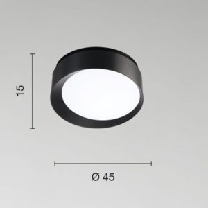 Lampada a soffitto Lira PC Disegno tecnico Ondaluce luceledcom