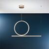 Lampada a sospensione Acrobat Oro Ondaluce luceledcom