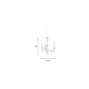 Lampada a sospensione Agata_3 Disegno tecnico Ondaluce luceledcom