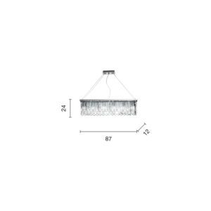 Lampada a sospensione Batida PC Disegno tecnico Ondaluce luceledcom