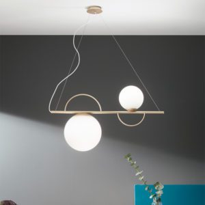 Lampada a sospensione Birds ambientazione ondaluce luceledcom