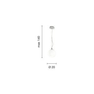 Lampada a sospensione Bola 20 Disegno tecnico Ondaluce luceledcom