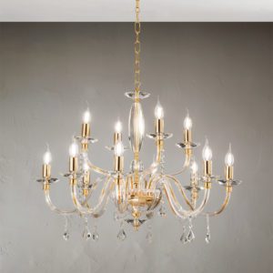 Lampada a sospensione Cecilia 8 Ambientazione Ondaluce luceledcom