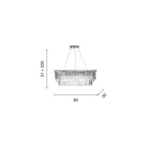 Lampada a sospensione Daiquiri PC Disegno tecnico Ondaluce luceledcom