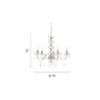 Lampada a sospensione Dallas 5 Disegno tecnico Ondaluce luceledcom