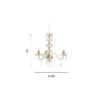 Lampada a sospensione Dallas 8 Disegno tecnico ondaluce luceledcom