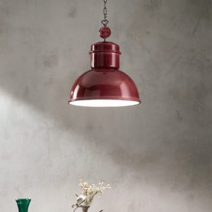 Lampada a sospensione Engine Bordeaux Ondaluce luceledcom