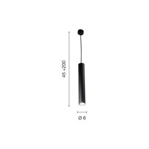 Lampada a sospensione Filo GR Disegno tecnico Ondaluce luceledcom