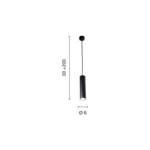 Lampada a sospensione Filo PC Disegno tecnico Ondaluce luceledcom