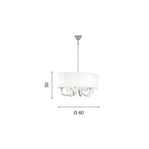 Lampada a sospensione Leira_3 Disegno tecnico Ondaluce luceledcom