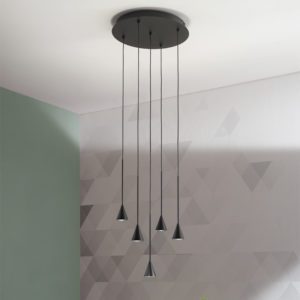 Lampada a sospensione Lex 5 Ambientazione Ondaluce luceledcom