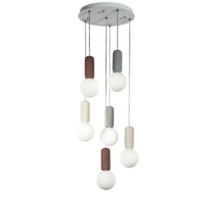 Lampada a sospensione Mix 6 Rock dettaglio Ondaluce luceledcom