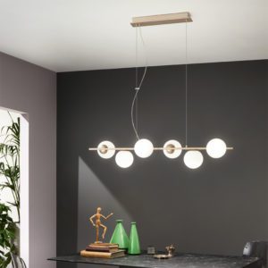 Lampada a sospensione Monile 6 ambientazione ondaluce luceledcom