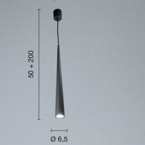 Lampada a sospensione Noa_50 Disegno tecnico Ondaluce luceledcom