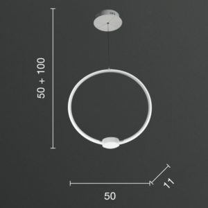 Lampada a sospensione Omega GR Disegno tecnico Ondaluce luceledcom