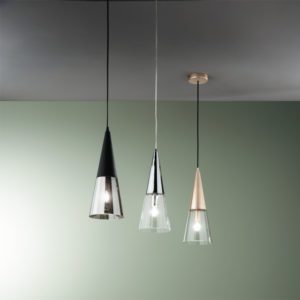 Lampada a sospensione singola Trento ambientazione Ondaluce luceledcom