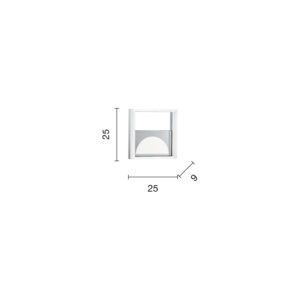 Lampada da parete Art Disegno tecnico Ondaluce luceledcom