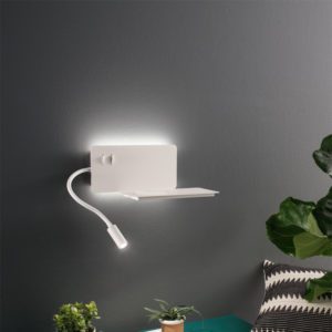 Lampada da parete Flat Bianco Ambinetazione Ondaluce luceledcom