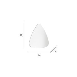 Lampada da parete Geo Disegno tecnico Ondaluce luceledcom
