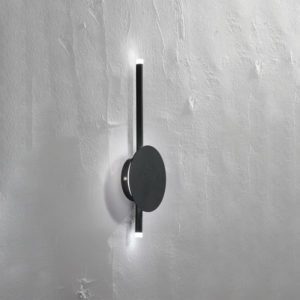 Lampada da parete James Nero Ondaluce luceledcom