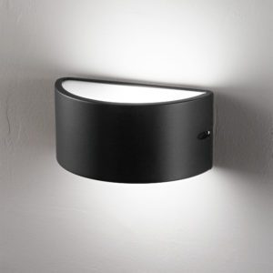 Lampada da parete Linus Nero Ondaluce luceledcom