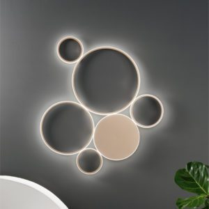 Lampada da parete Pois GR Ambientazione Ondaluce luceledcom