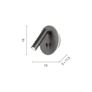 Lampada da parete Sella R Disegno tecnico Ondaluce luceledcom