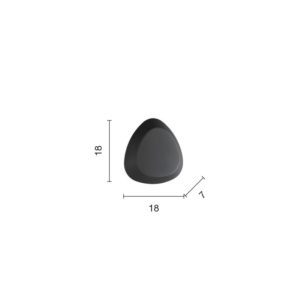 Lampada da parete Sirio Disegno tecnico ondaluce luceledcom