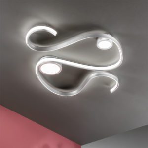 Lampada da soffitto Snake ambientazione Ondaluce luceledcom