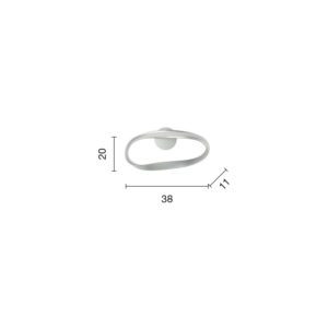 Lampada da parete Spark Disegno tecnico Ondaluce luceledcom