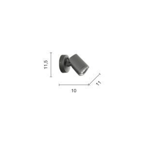 Lampada da parete Techno Disegno tecnico Ondaluce luceledcom