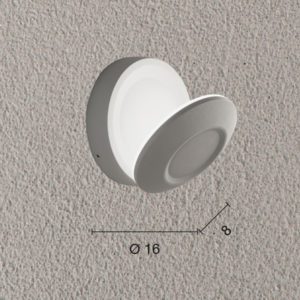 Lampada da parete Turn Disegno tecnico ondaluce luceledcom