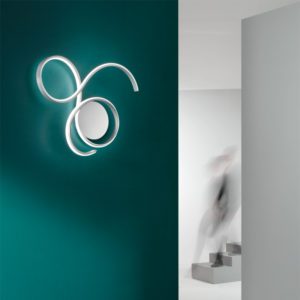 Lampada da soffitto Twist ambientazione Ondaluce luceledcom