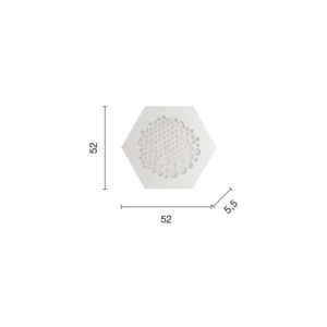 Lampada da soffitto Alveare MD Disegno tecnico Ondaluce luceledcom