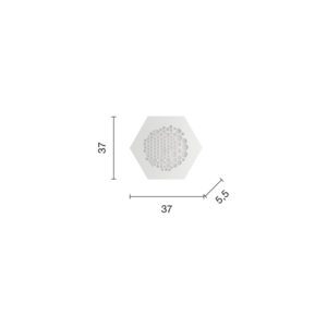Lampada da soffitto Alveare PC Disegno tecnico Ondaluce luceledcom