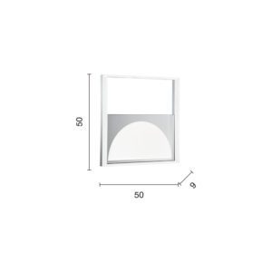 Lampada da soffitto Art GR Disegno tecnico Ondaluce luceledcom