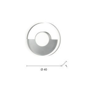 Lampada da soffitto Elisa MD Disegno tecnico Ondaluce luceledcom