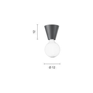 Lampada da soffitto Fog Disegno tecnico Ondaluce luceledcom