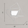 Lampada da soffitto Galaxy GR Disegno tecnico Ondaluce luceled
