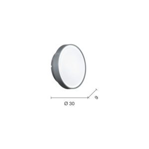 Lampada da soffitto Petar Disegno tecnico Ondaluce luceledcom