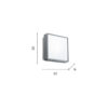 Lampada da soffitto Picca PC Disegno tecnico Ondaluce luceledcom