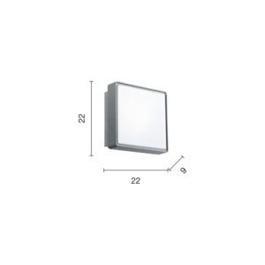 Lampada da soffitto Picca PC Disegno tecnico Ondaluce luceledcom
