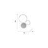 Lampada da soffitto Pois PC Disegno tecnico Ondaluce luceledcom